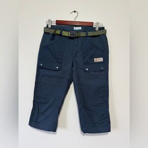 Columbia Women's Kestrel Trail II Omni-Shield Capri Pants Navy Blue Size 4